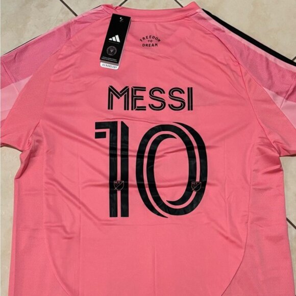 Argentina Inter Miami Leo Messi Jersey # 10 , Unisex - Picture 4 of 16